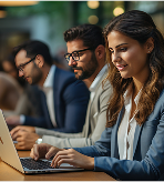 Business meeting with clients